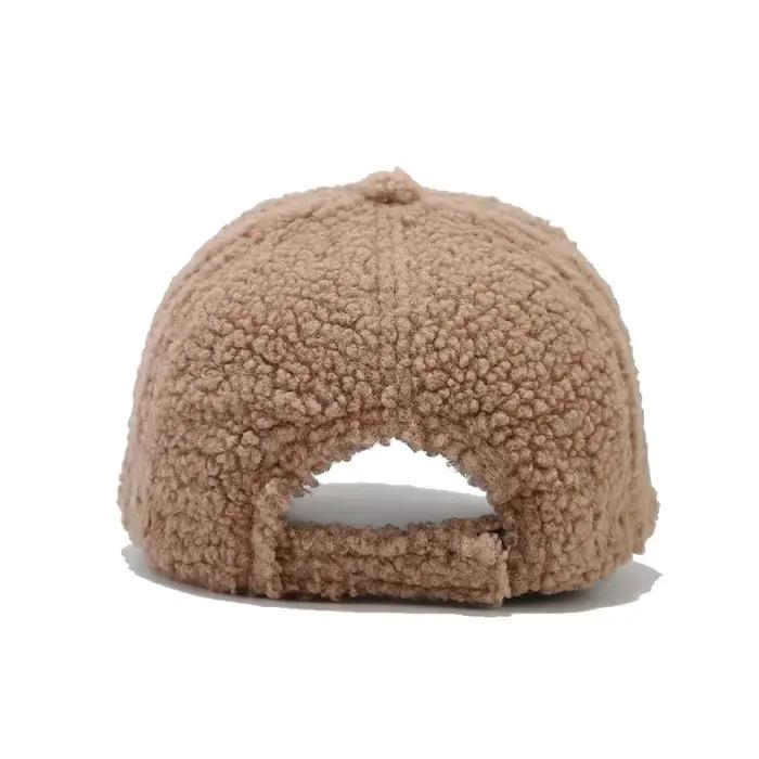 Casquette de baseball chaude en peluche Teddy