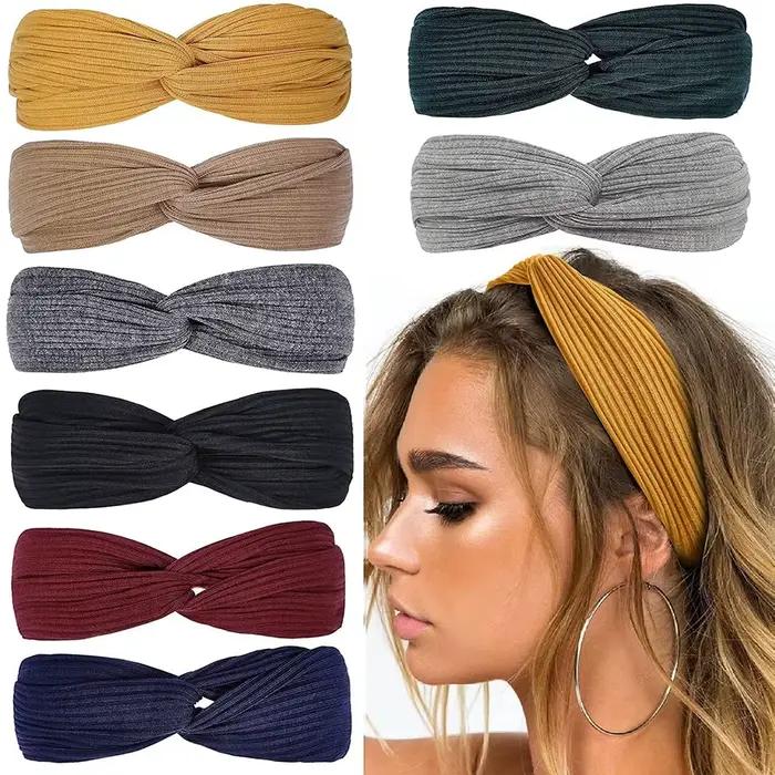 Huachi bandeaux pour femmes torsion noué
