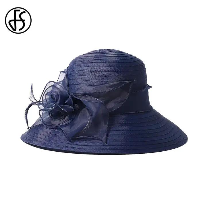 Chapeaux Derby bleu marine pour femmes