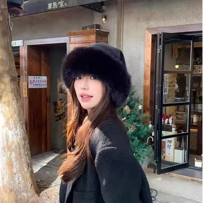 Nouveau chapeau mongole en peluche imitant la fourrure de vison