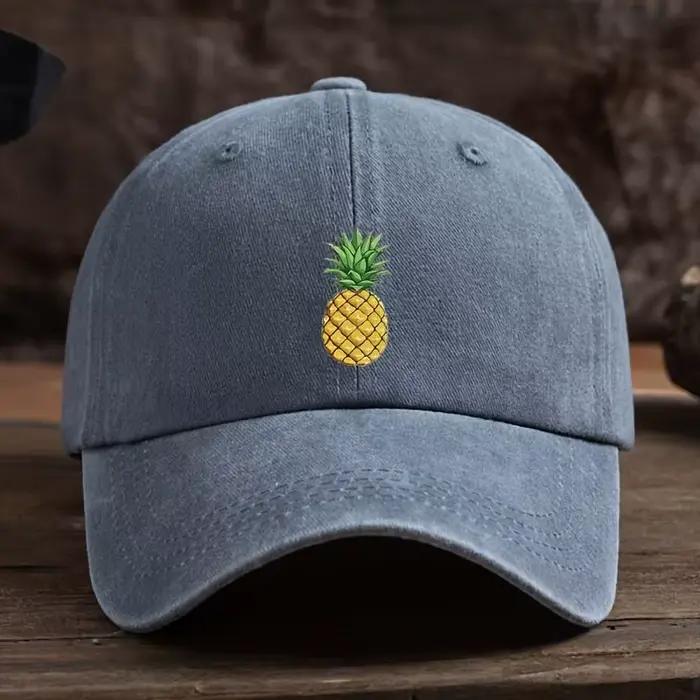 Casquette de baseball imprimée ananas