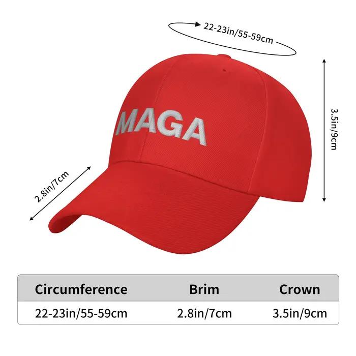 Casquette de Baseball imprimée MAGA Make American Great Again