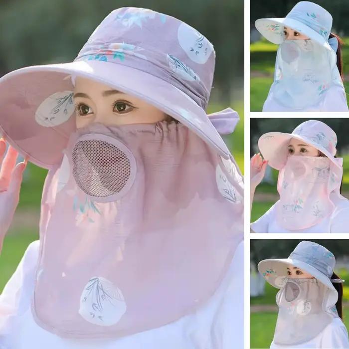 Chapeau de pêche pour femme avec protection solaire UV