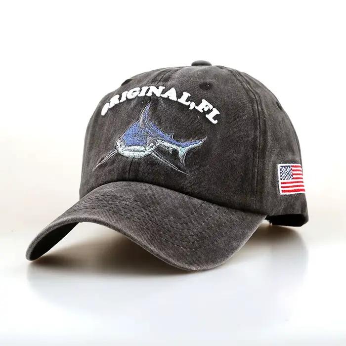 Chapeau de baseball à broder en style FL Shark
