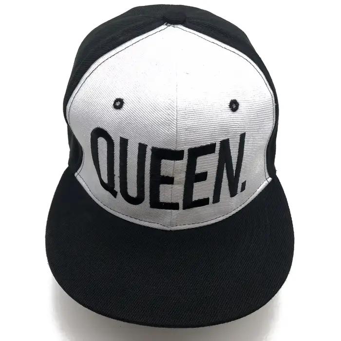 Casquette de baseball brodée QUEEN noire style hip-hop pour hommes et femmes
