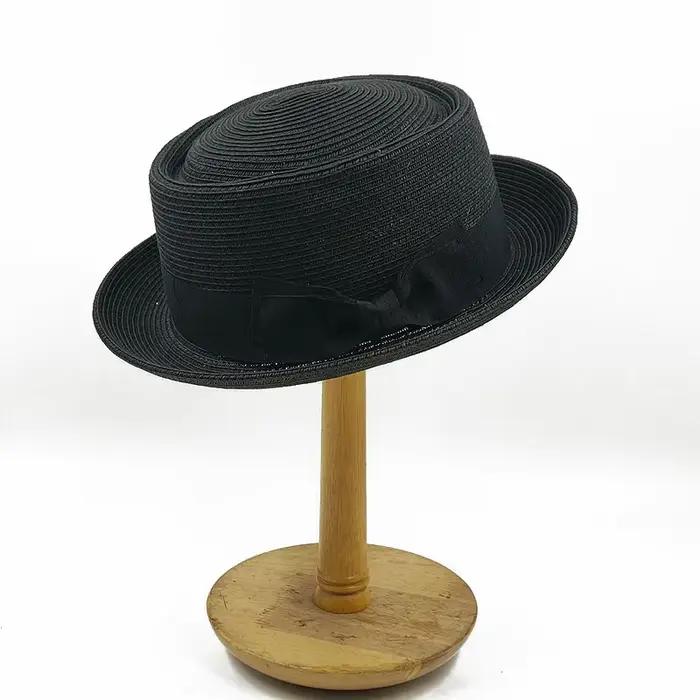 Petit chapeau haut-de-forme bouclé pour hommes et femmes