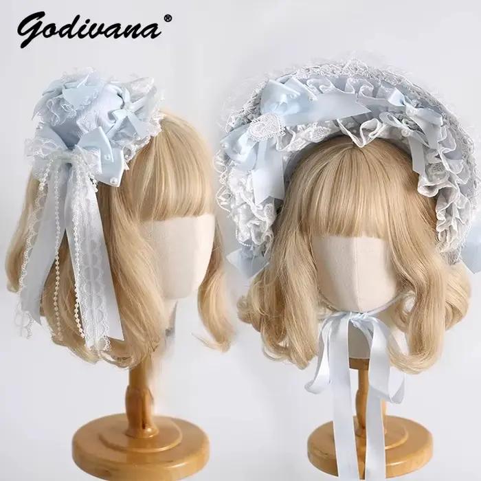 Couvre-chef Lolita Original bleu et rose pour filles et femmes