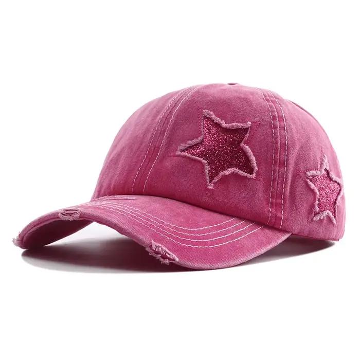 Casquette de baseball à queue de cheval haute pour femmes