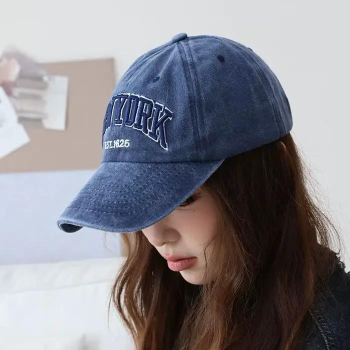 1pc Casquette délavée de New York pour hommes et femmes Gorras casquettes de Baseball