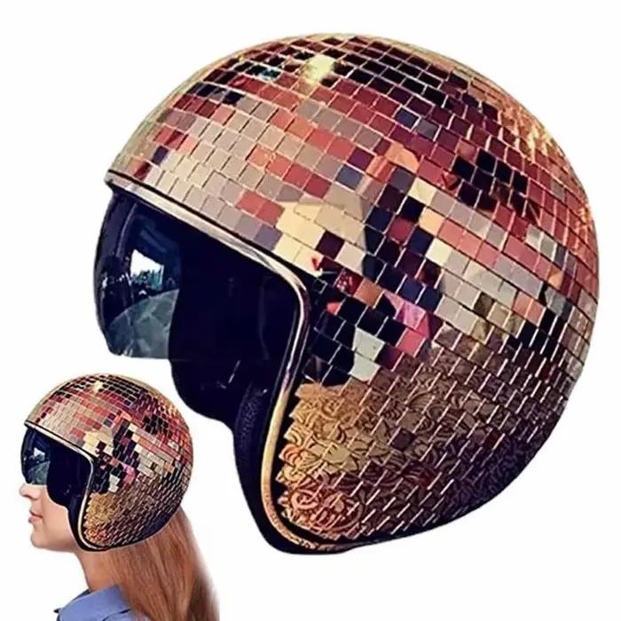 Casque de bal Disco avec miroirs scintillants