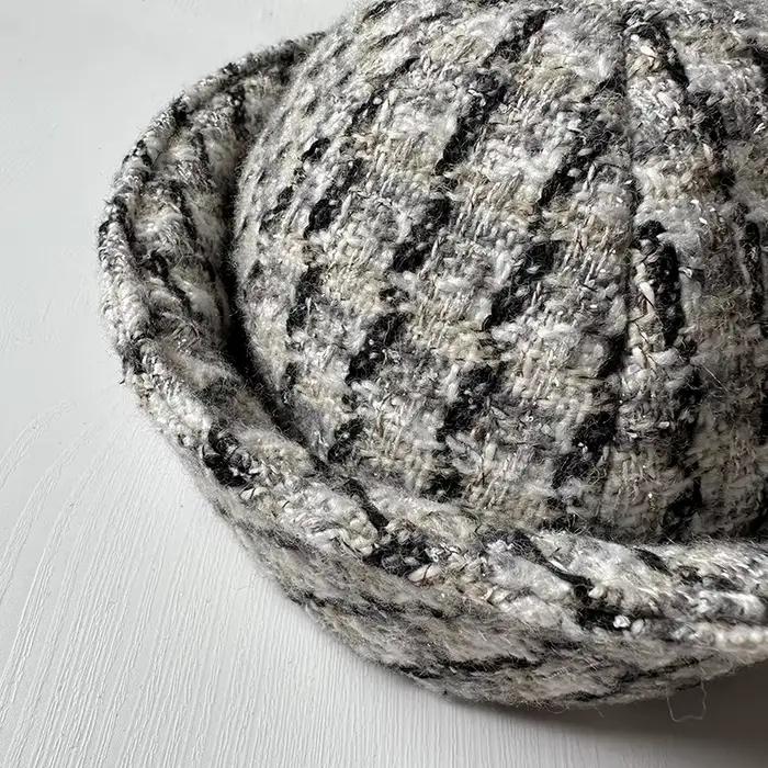 Nouveau Vintage Tweed bérets marin chapeau japonais Ins polyvalent Style naval