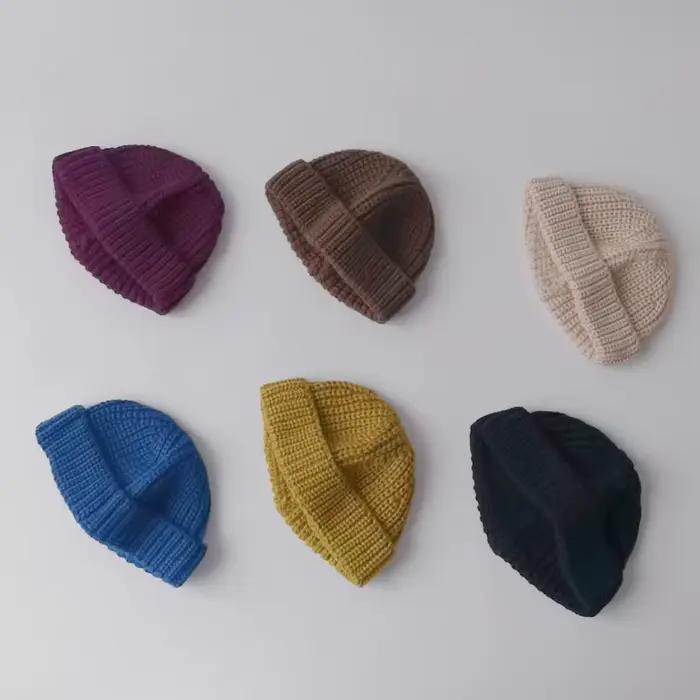 Bonnet en tricot pour bébé 2026 – Chaud et élastique pour garçons et filles