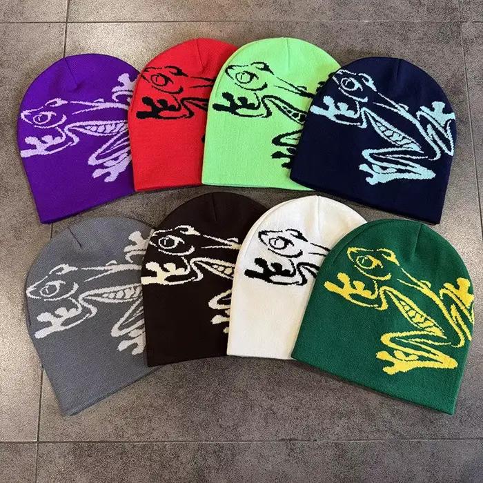 Bonnet imprimé grenouille d'arbre pour hommes et femmes