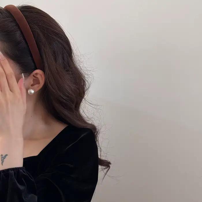 Nouveaux bandeaux en velours et satin pour femmes
