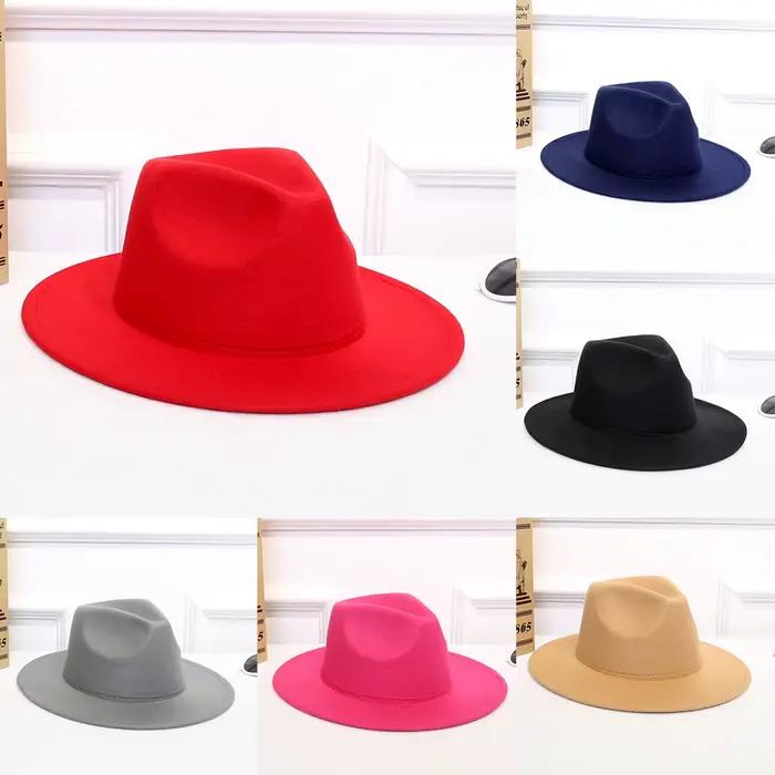 Chapeau Fedora Femme Automne Hiver Luxe Chapeaux Haut de Gamme Homme Tendance Formel Mariage Décoration Noir Vert Casquette Panama Nouveaux Sombreros De Mujer