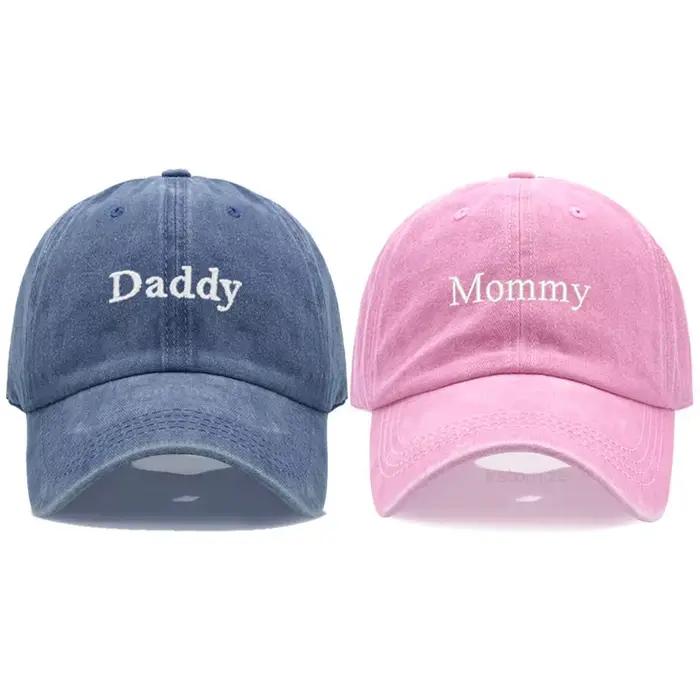 Casquette de baseball brodée papa et maman pour hommes et femmes