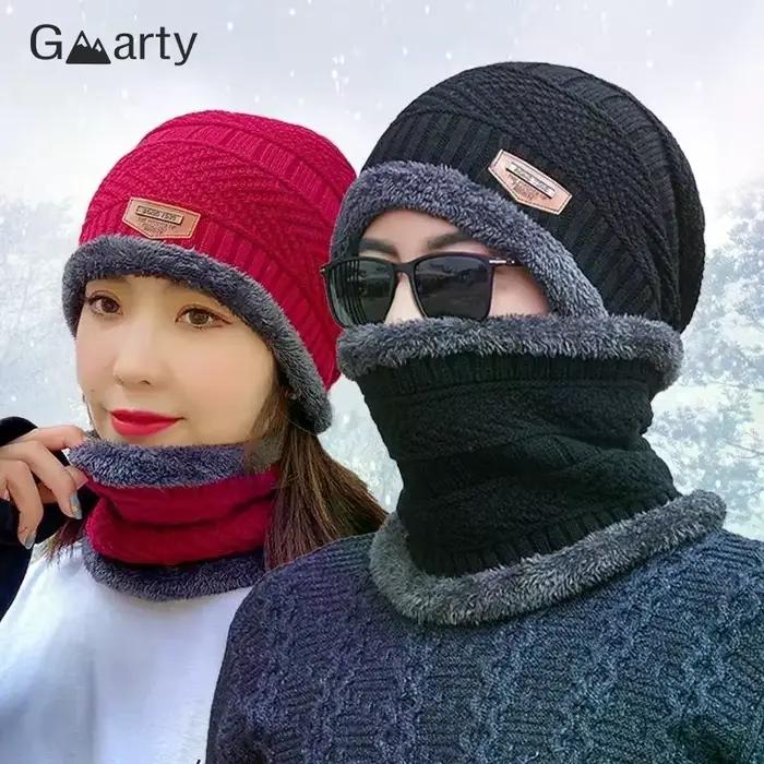 1 ensemble hiver chaud chapeau écharpe