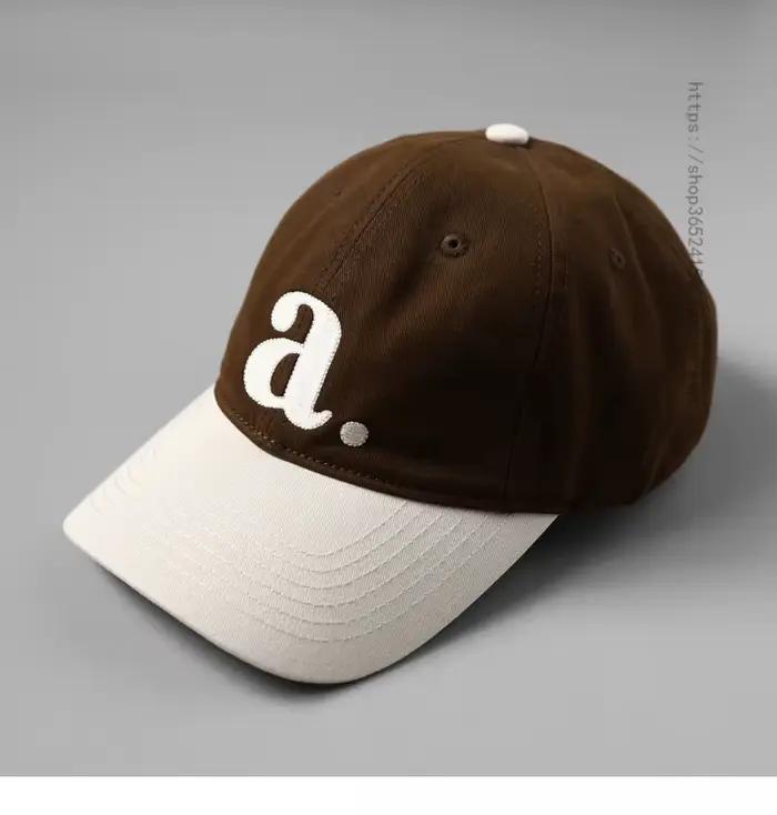 Style Simple contraste couleur casquette à visière douce femmes couture américaine