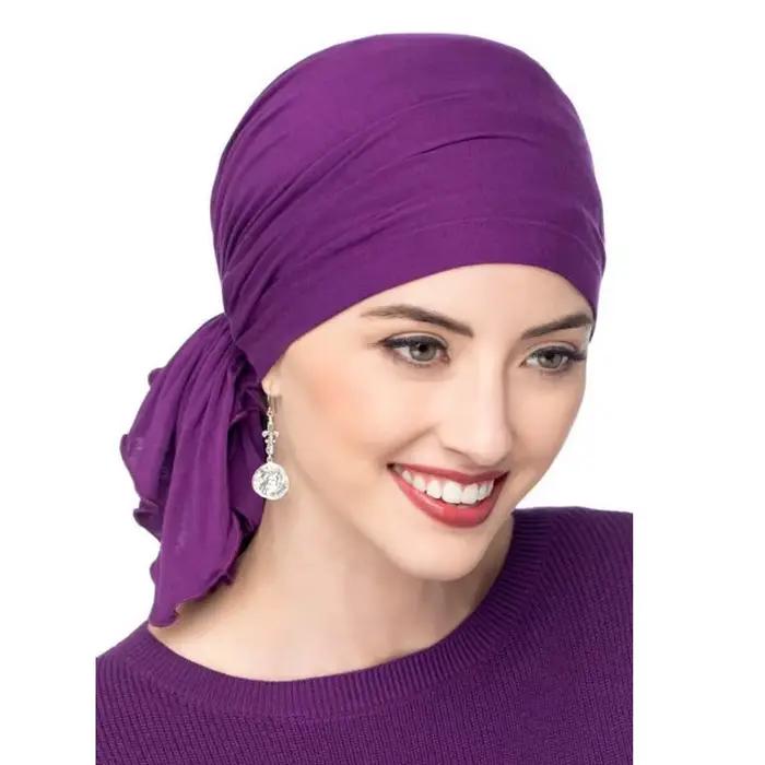 Écharpe pré-nouée en bambou musulman pour femme