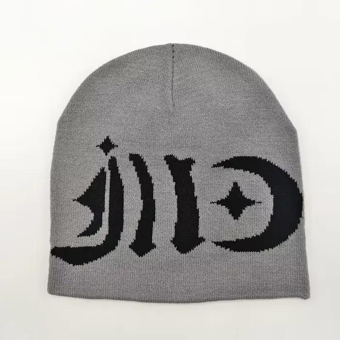 Casquette tête de mort en Jacquard