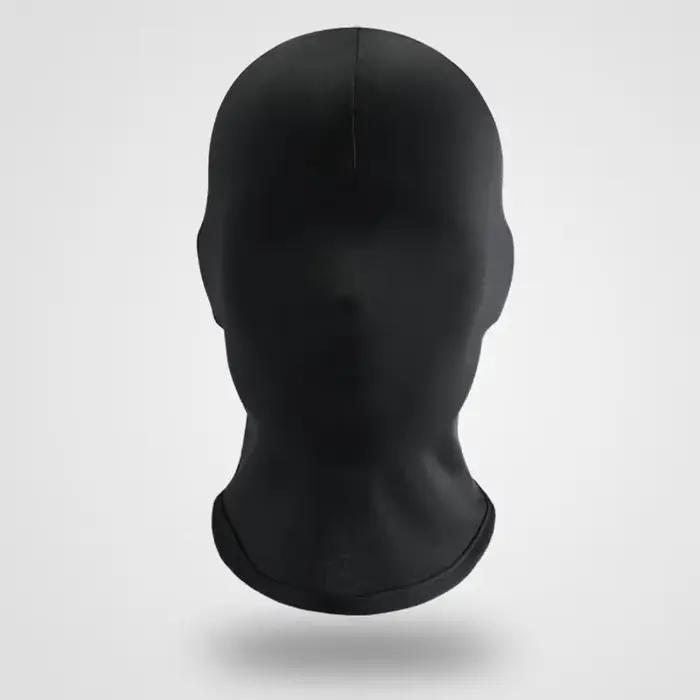 Noir visage complet sans trou couverture chapeau femmes hommes armée tactique Cs cagoule casquette soleil Protection Uv vélo moto multi-trous masque de Ski