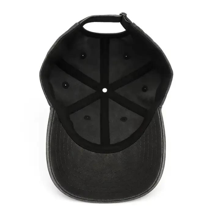 Chapeau personnalisé bleu marine avec motif crâne et ancre