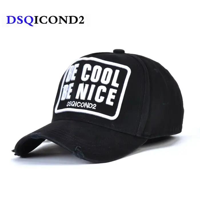 Bâton de Tennis noir et blanc haute qualité hommes et femmes chapeau conception personnalisée Triangle étoile Logo