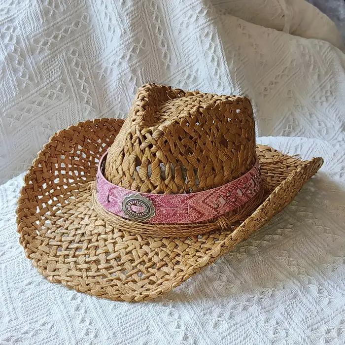 Chapeau de paille Cirboy fait à la main pour hommes et femmes