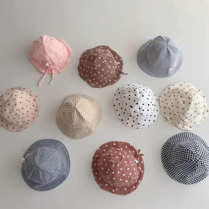 Chapeau de soleil anderen coton pour bébé fille