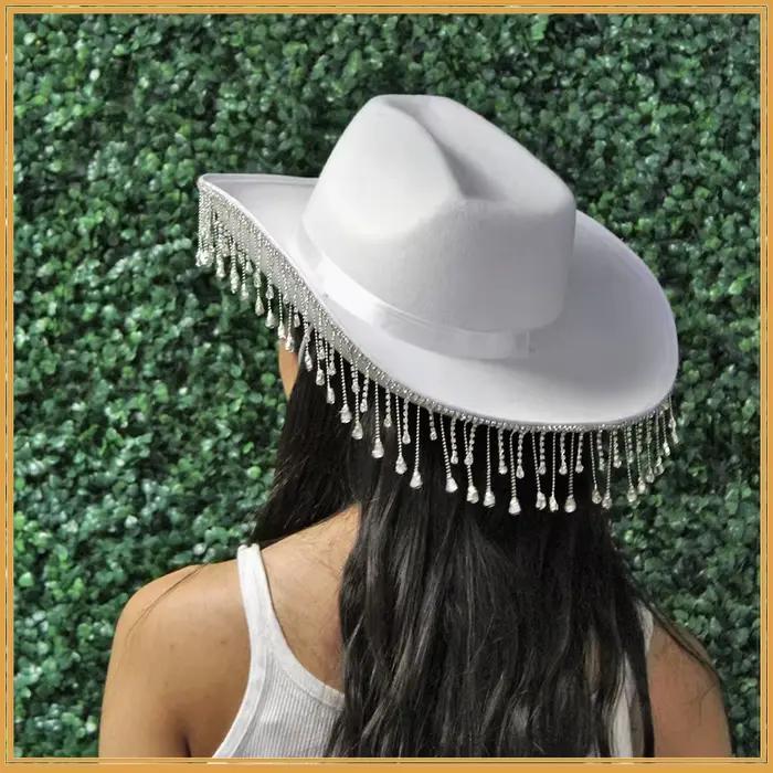 Chapeau de cowboy occidental à franges en biscuits