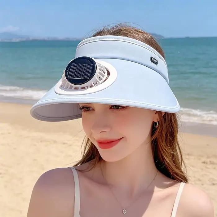 Casquette de soleil d'extérieur avec ventilateur intégré