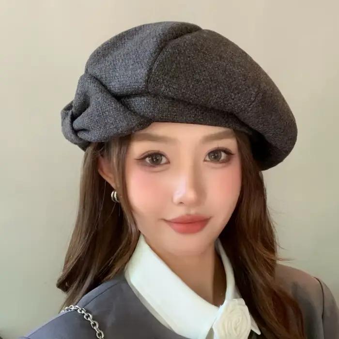 Béret rétro japonais – détail de nœud