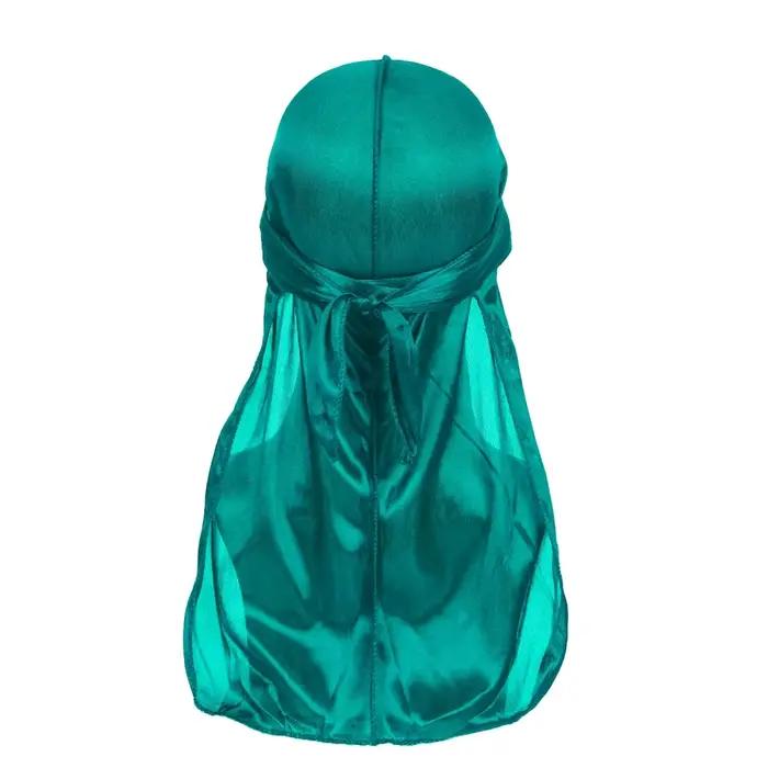 Durag en soie pour homme, bonnet bandana soyeux, doo rag à longue queue, casquette pour cheveux bouclés et ondulés, accessoire de mode pour les quatre saisons, cadeau idéal pour l'homme moderne