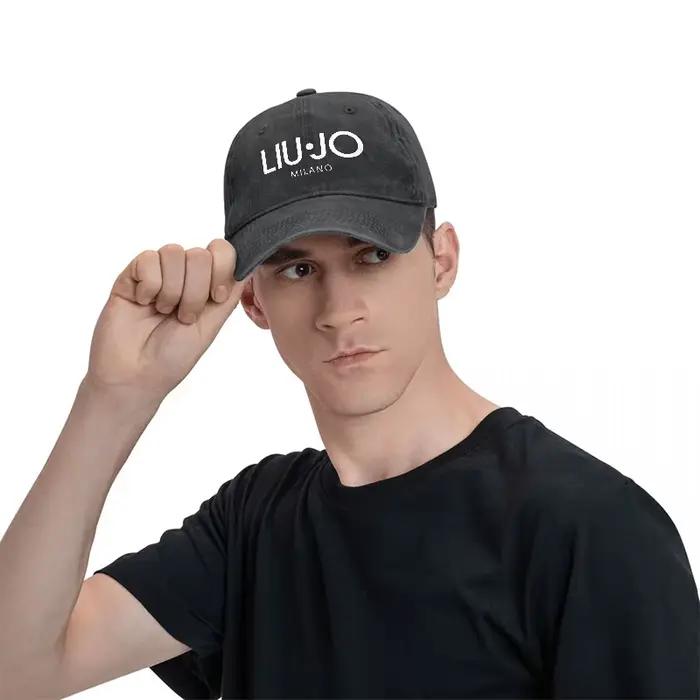 Casquette de baseball en toile délavée LIU JO MILANO