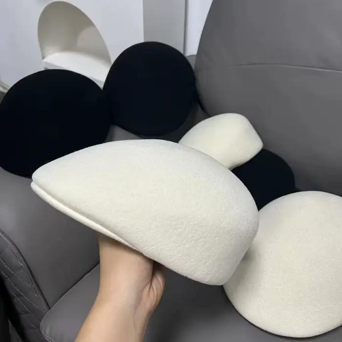 Casquette classique en feutre de laine épaisse pour femme