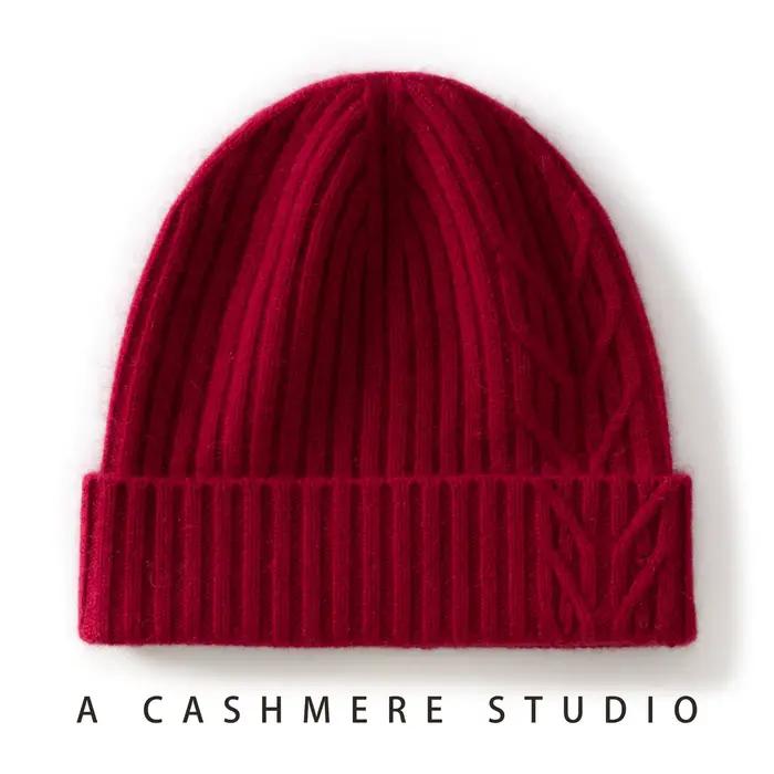 Chapeau 100% cachemire pour l'automne et l'hiver