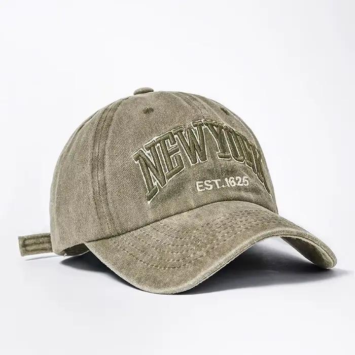 1pc Casquette délavée de New York pour hommes et femmes Gorras casquettes de Baseball