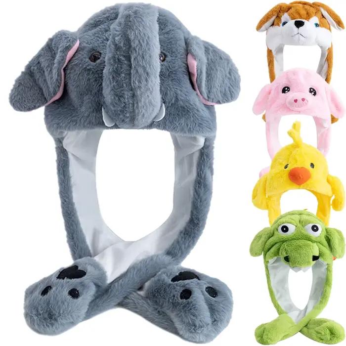 Nouveau Style unisexe drôle oreille chapeau Animal éléphant Couple mignon