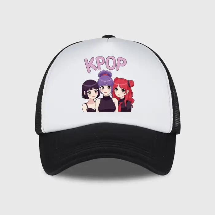 Casquette de camionneur en maille KPOP Anime Girl