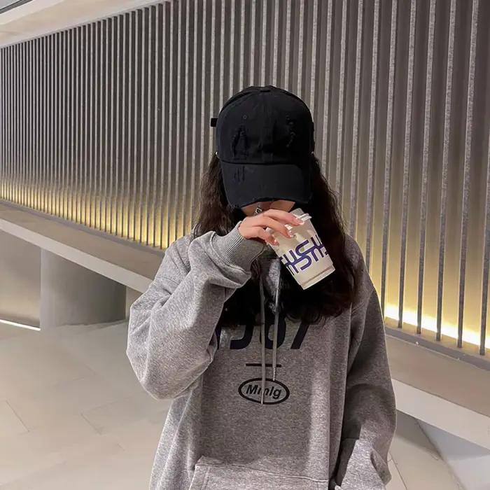 Hip Hop Porté Trou Visage Cap pour Femmes Hommes