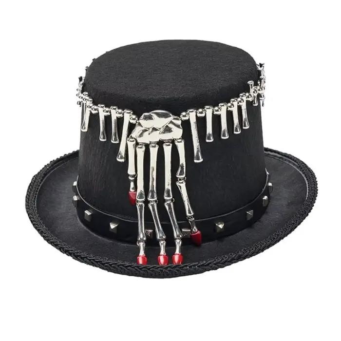 Chapeau Costume gothique élégant 39BB, marron, gris, pour événement Cosplay