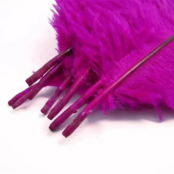 Plumes d'autruche rouge rosé décoratives de 15-70 cm/6-28 po de long