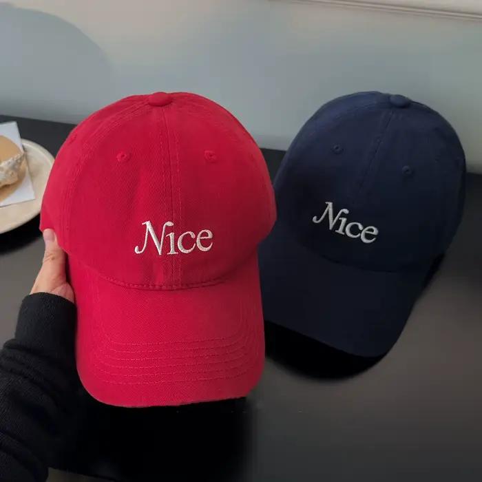 Casquette de baseball pour femme en coton doux