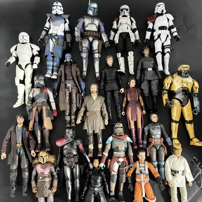 Star Wars série noire mandalorien Boba Fett Stormtrooper trappeur loup Obi-Wan Kenobi figurine modèle jouet passe-temps cadeau