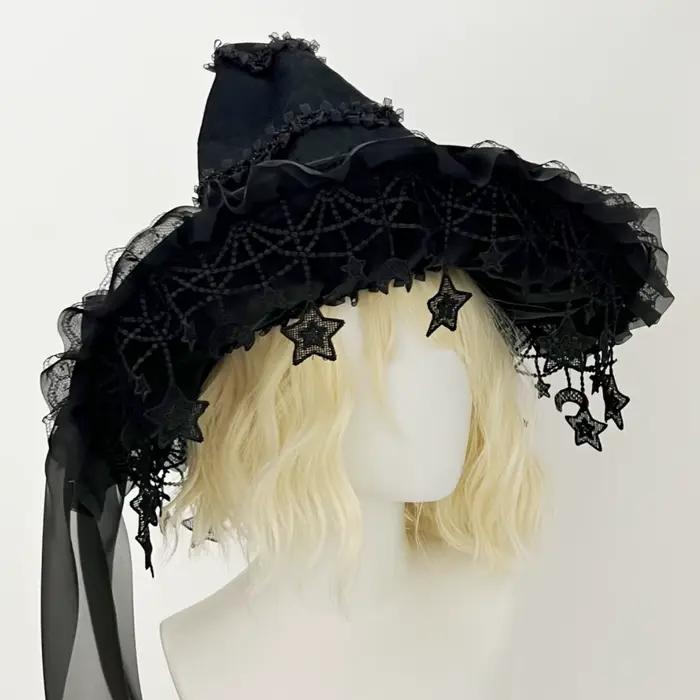 Chapeau de sorcière d'halloween Harajuku pour femmes et filles