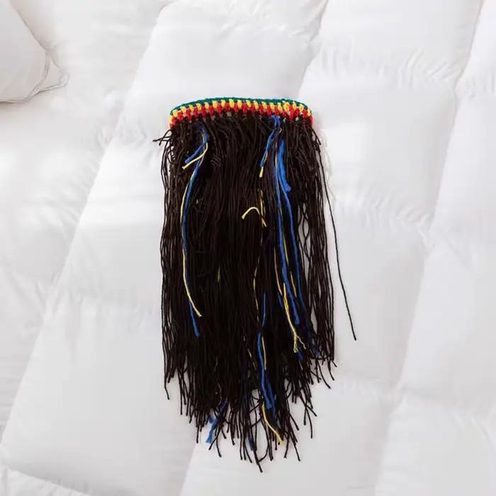 Chapeau tricoté créatif et chaud pour dreadlocks longues