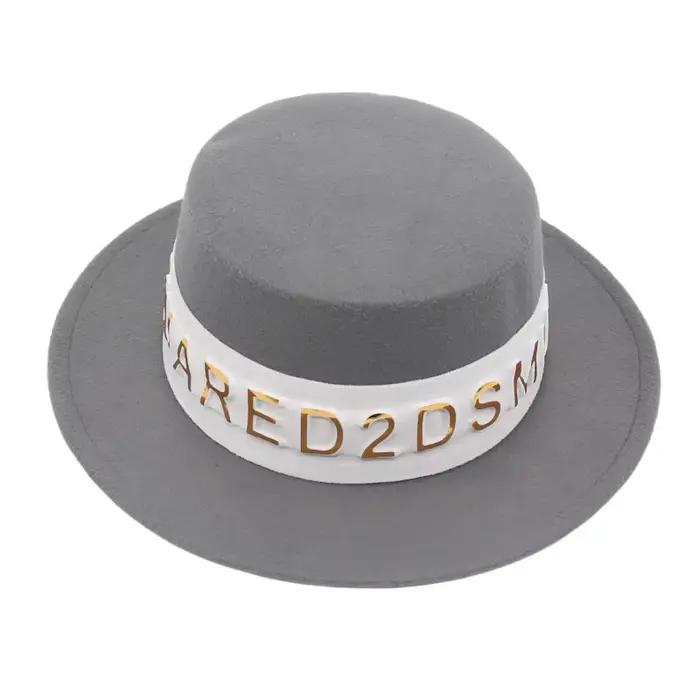 Chapeaux Fedora de Style bateau à dessus plat pour femmes et hommes