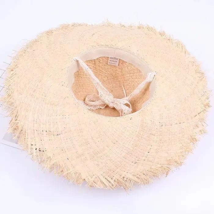 Chapeau d'été en raphia pour femmes