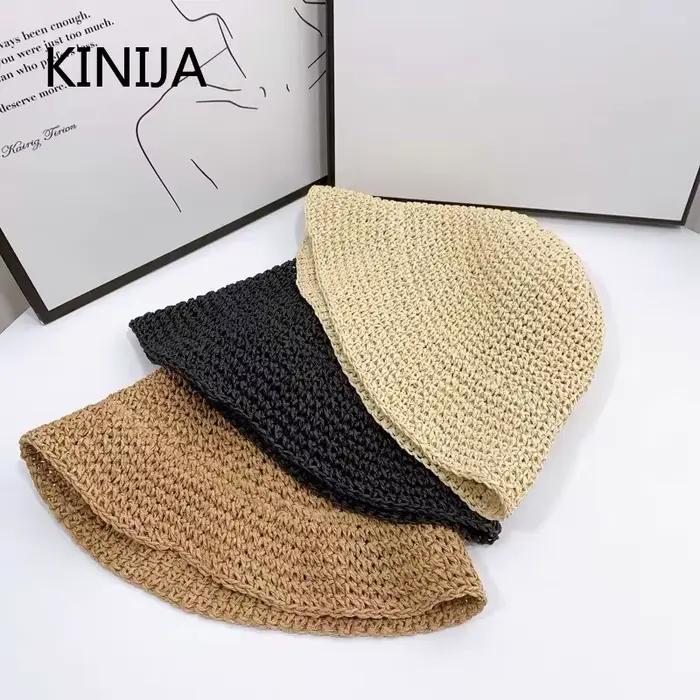 Chapeau de paille de plage pour femme