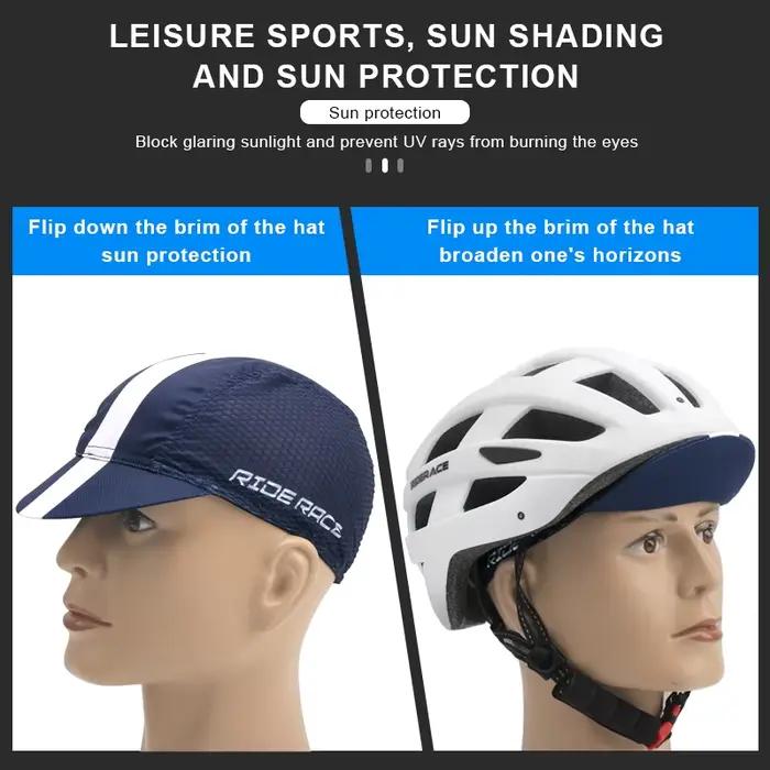 Casquette de cyclisme avec bord